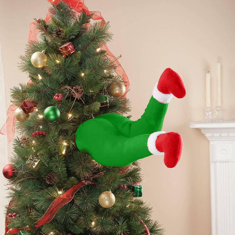 Weihnachtsmann-Beine-Dekoration