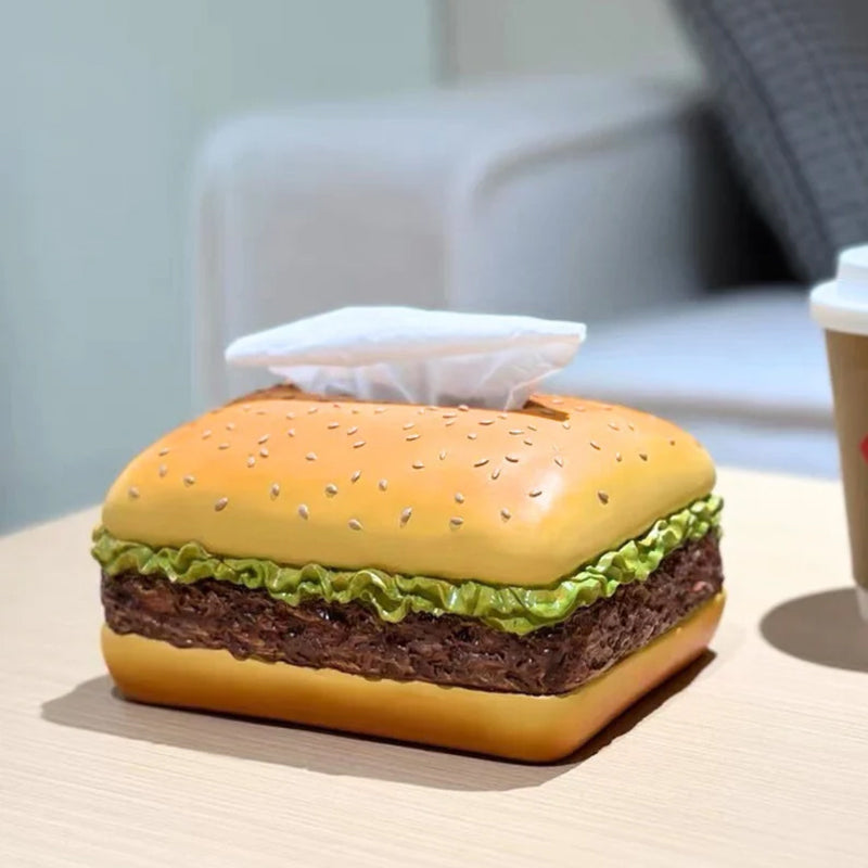 Charmante Taschentuchbox „Burger“