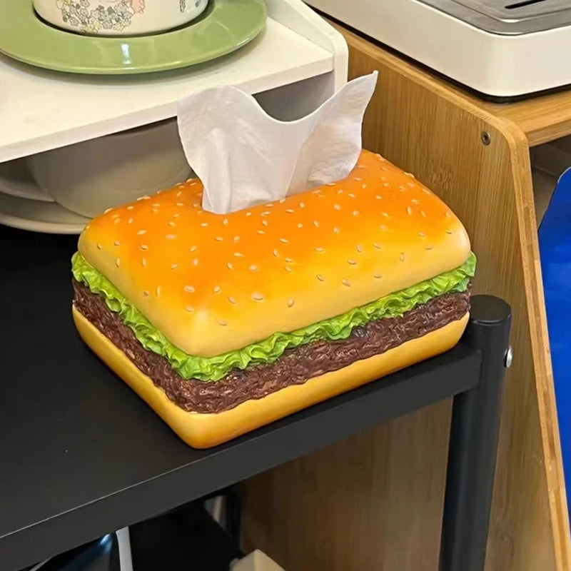 Charmante Taschentuchbox „Burger“