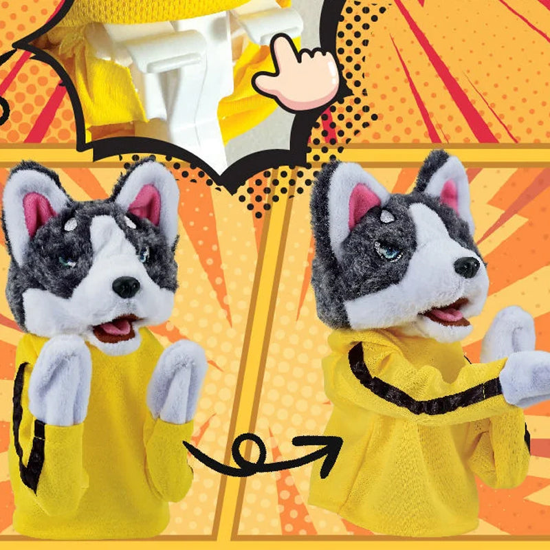 Husky-Handschuhpuppe aus Plüsch