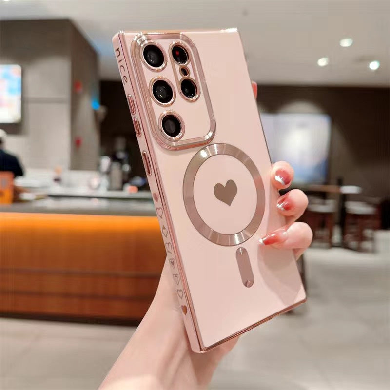 Liebesherz-Beschichtung Magnetische Handyhülle für Samsung