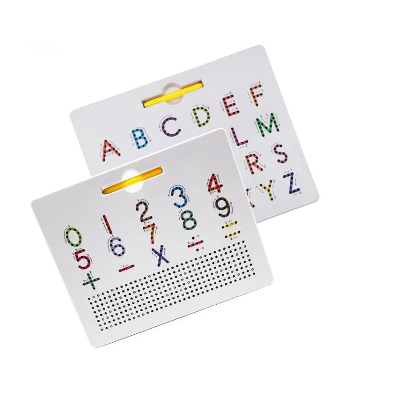 2-in-1 doppelseitige magnetische Alphabet-Edition