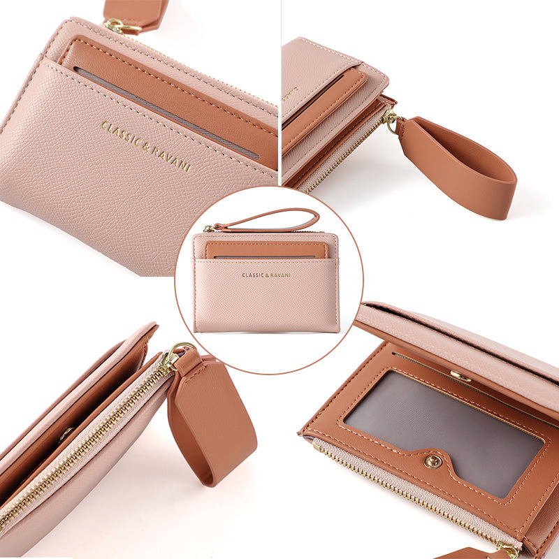 Multifunktionale Geldbörse mit Reißverschluss und Kartenfächern