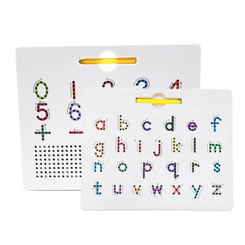 2-in-1 doppelseitige magnetische Alphabet-Edition