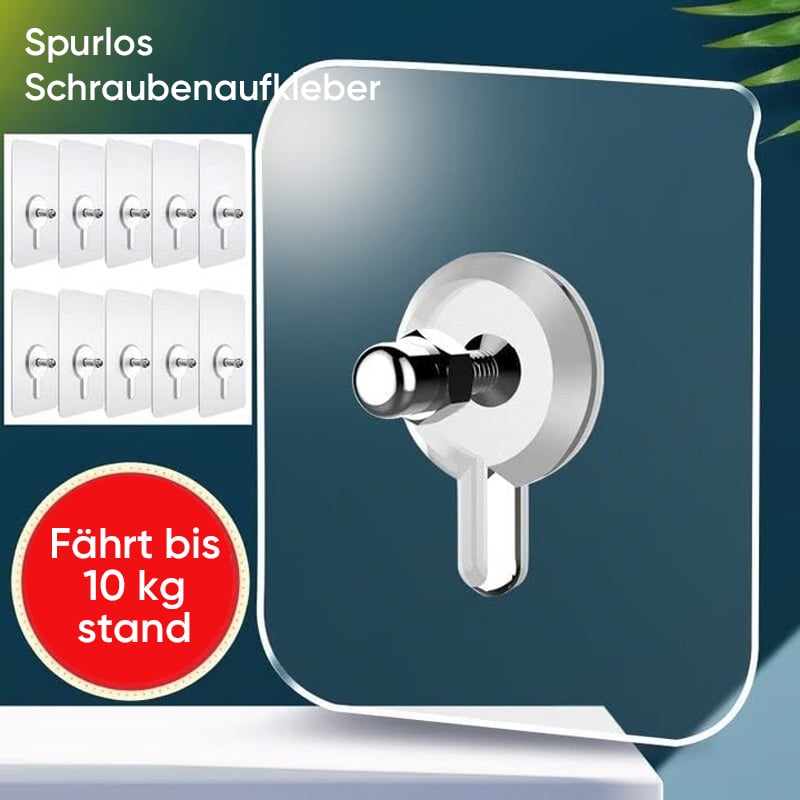 Selbstklebende Nagel-Wandhalterung: Spurlose Schrauben-Haken-Sticker