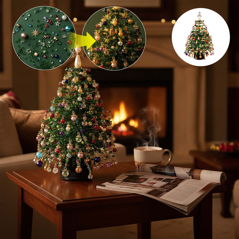 DIY-Bastelset für perlenbesetzten Weihnachtsbaumschmuck