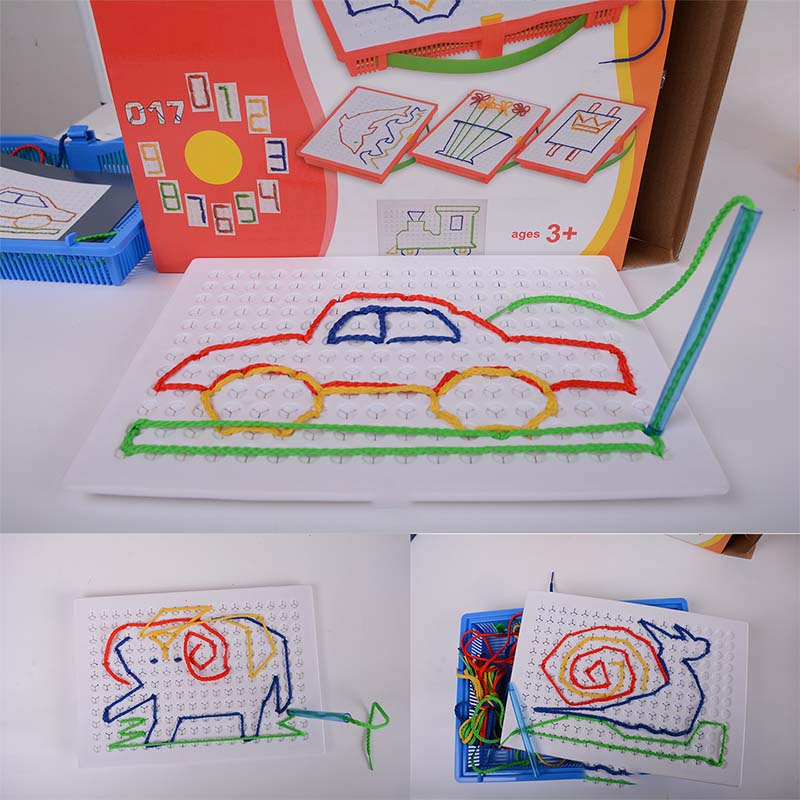 DIY Magisches Fädelbrett für Kinder
