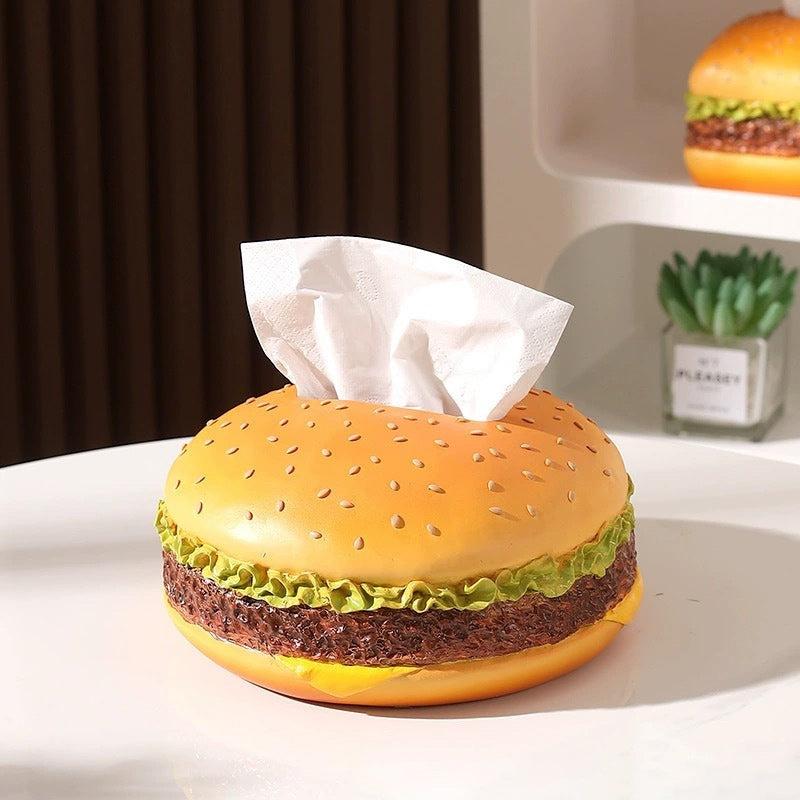 Charmante Taschentuchbox „Burger“