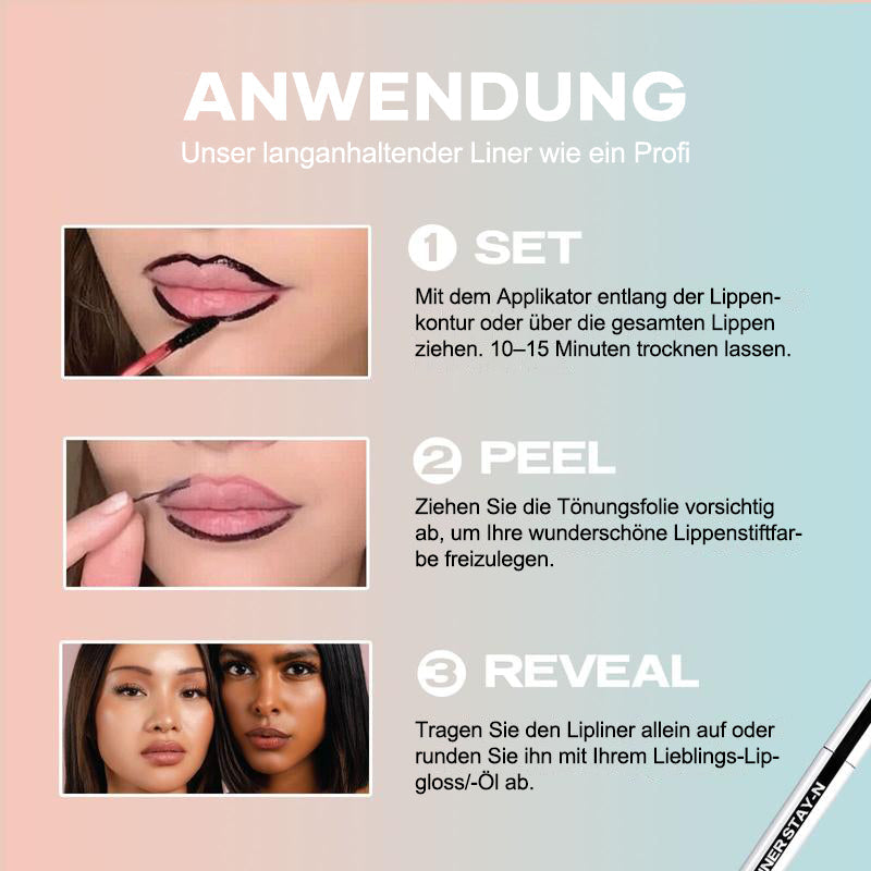 Abziehbarer Lippenkonturenstift