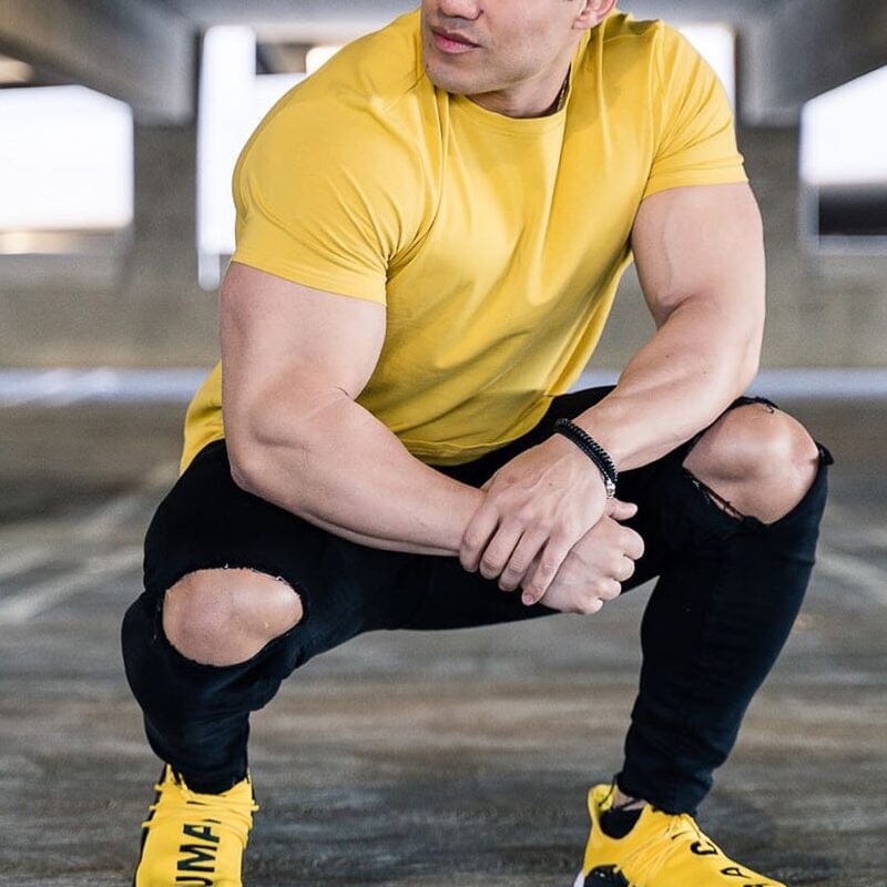 Lockeres, sportliches Kurzarm-T-Shirt