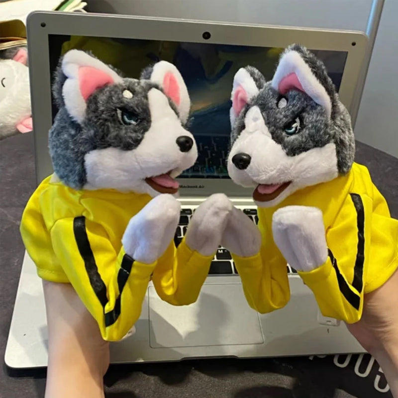 Husky-Handschuhpuppe aus Plüsch