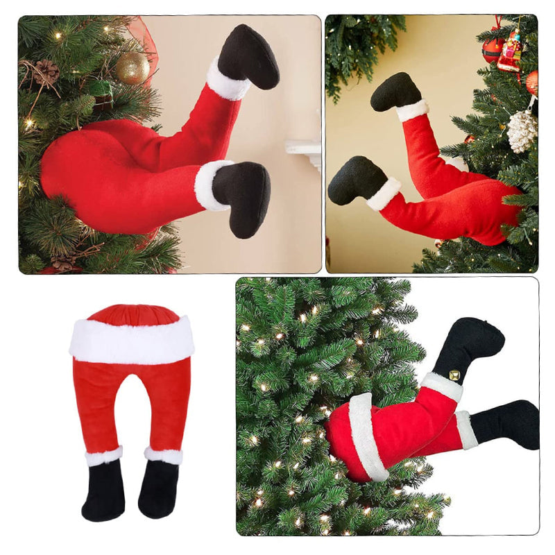 Weihnachtsmann-Beine-Dekoration