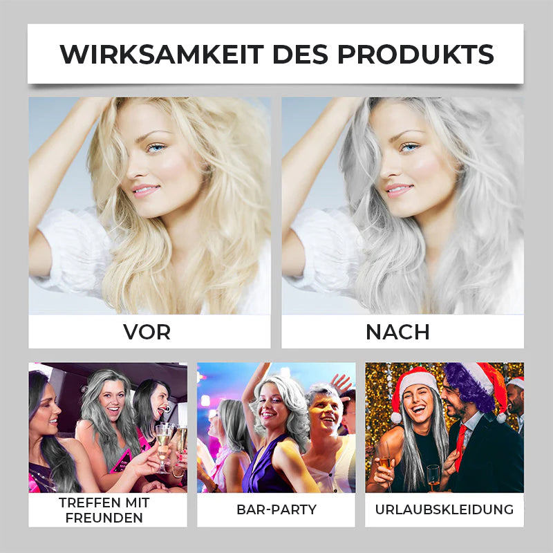 2-in-1-Silberhaarfarbe mit natürlichem Essence-Extrakt