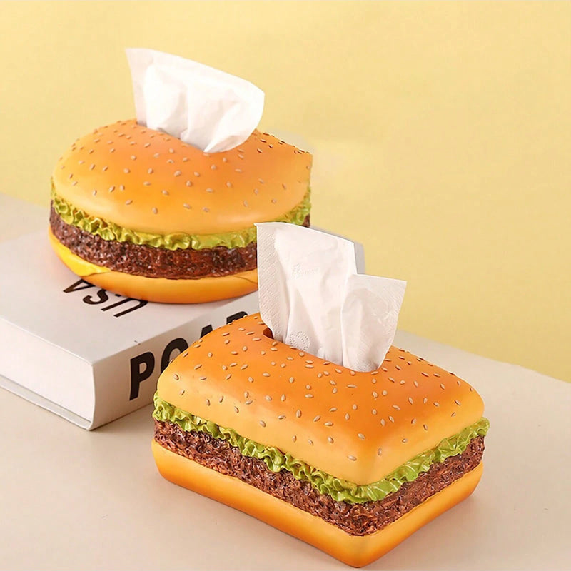 Charmante Taschentuchbox „Burger“