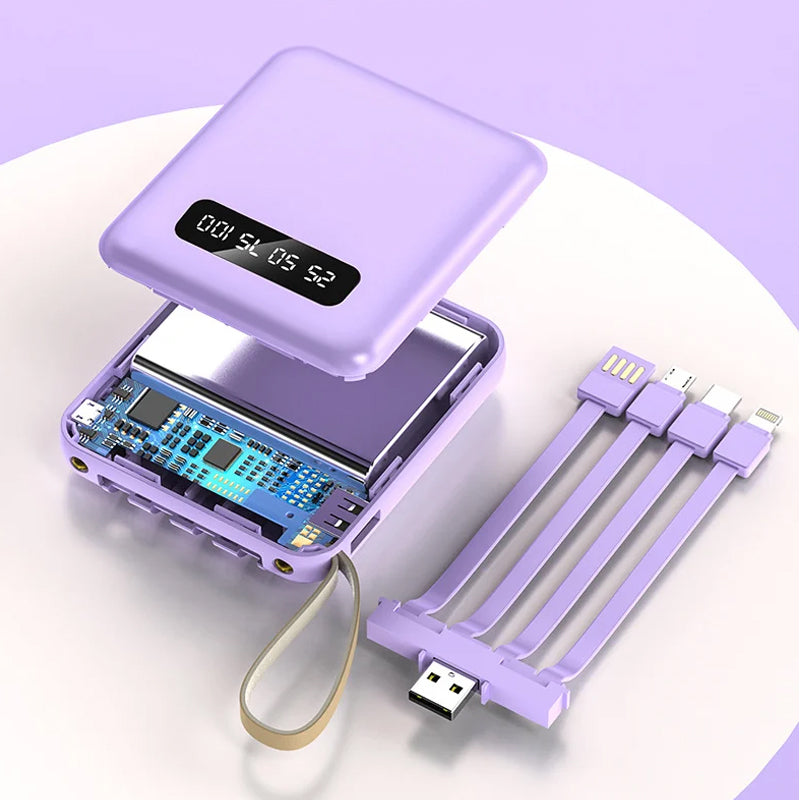 4-in-1-Powerbank mit Schnellladung