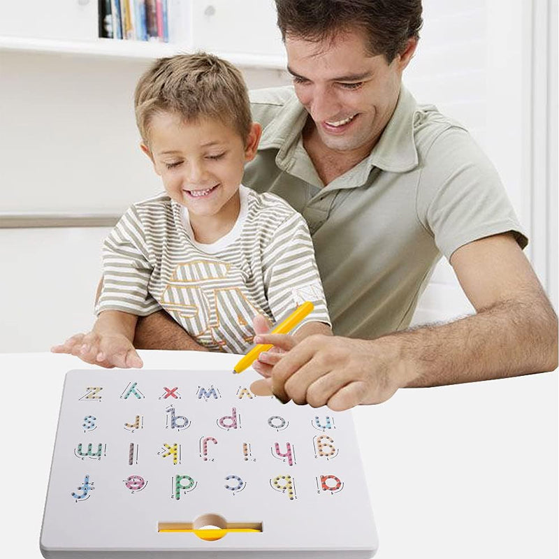 2-in-1 doppelseitige magnetische Alphabet-Edition