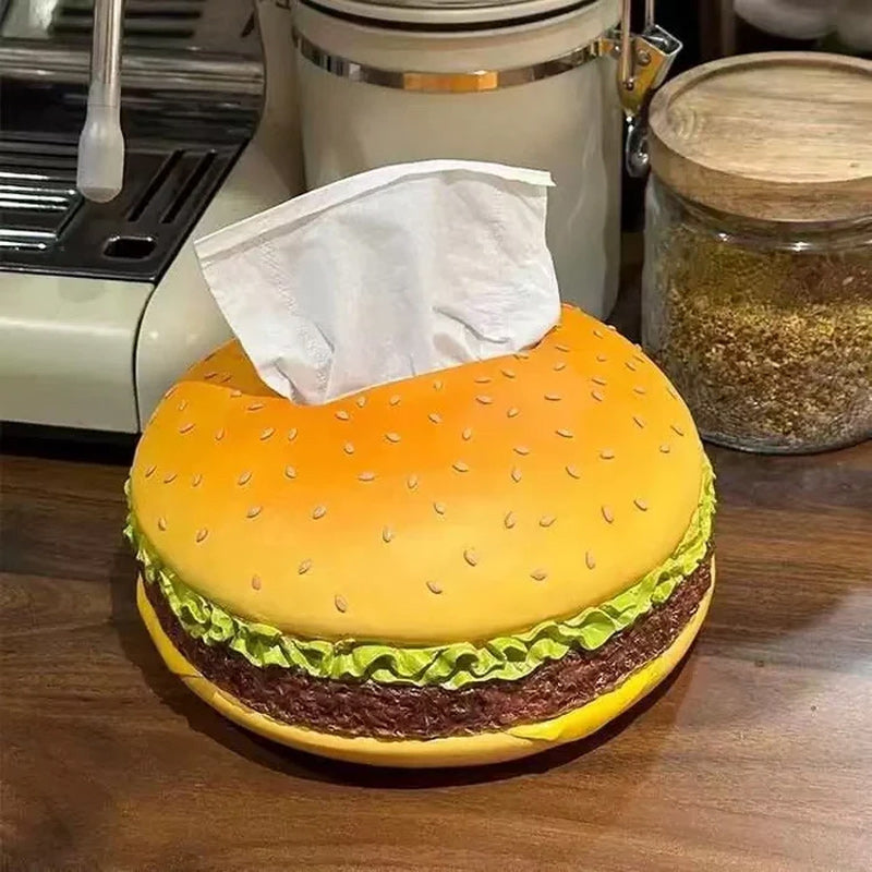 Charmante Taschentuchbox „Burger“