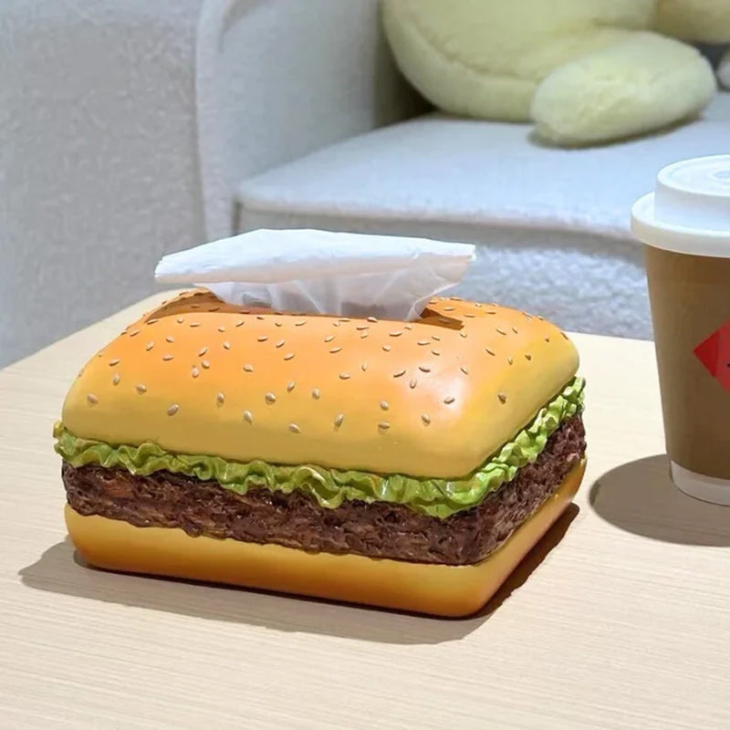 Charmante Taschentuchbox „Burger“