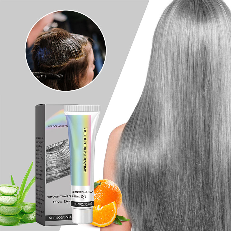 2-in-1-Silberhaarfarbe mit natürlichem Essence-Extrakt