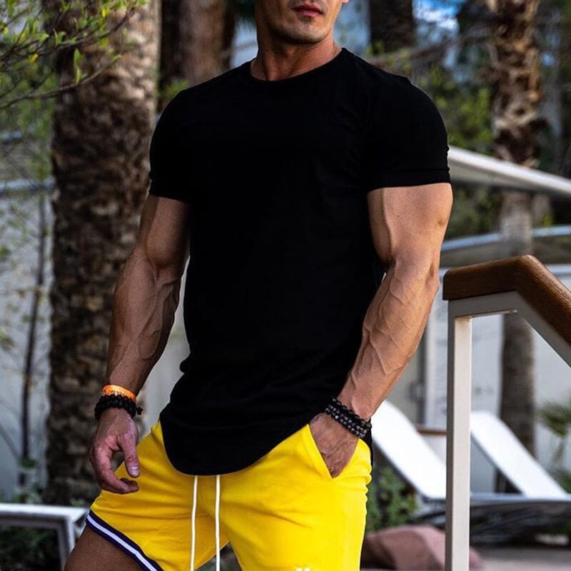 Lockeres, sportliches Kurzarm-T-Shirt