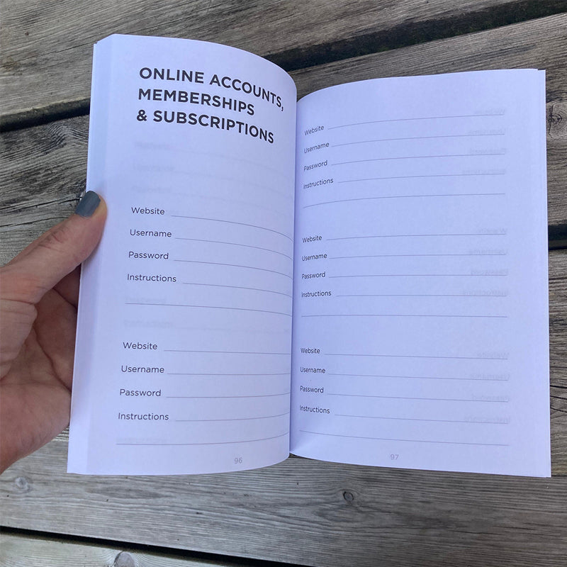 Nur für den Fall, dass die Welt nicht untergeht, wenn ich sterbe – Notizbuch