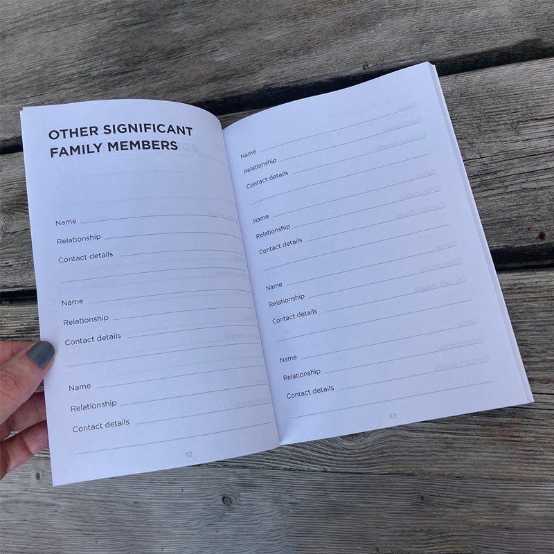 Nur für den Fall, dass die Welt nicht untergeht, wenn ich sterbe – Notizbuch