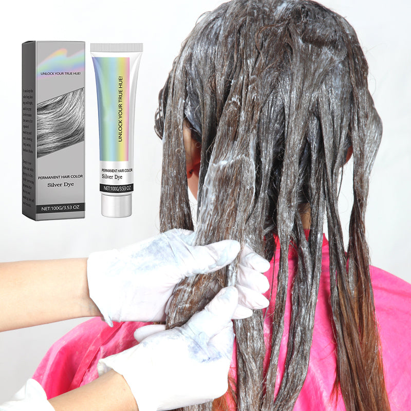 2-in-1-Silberhaarfarbe mit natürlichem Essence-Extrakt