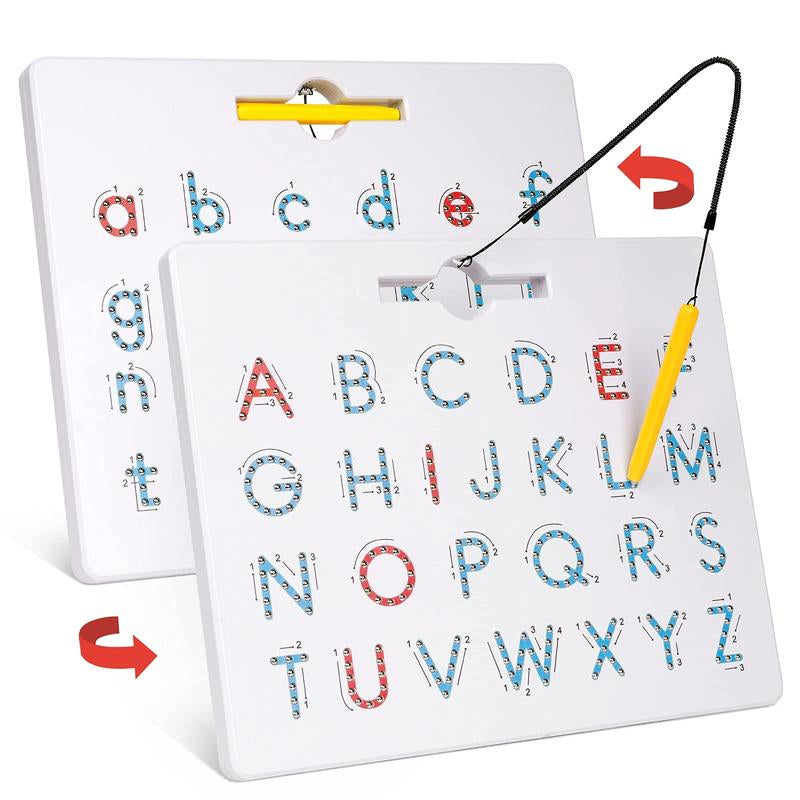 2-in-1 doppelseitige magnetische Alphabet-Edition