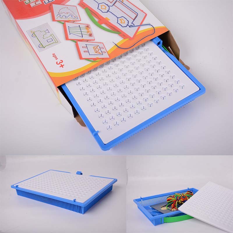 DIY Magisches Fädelbrett für Kinder