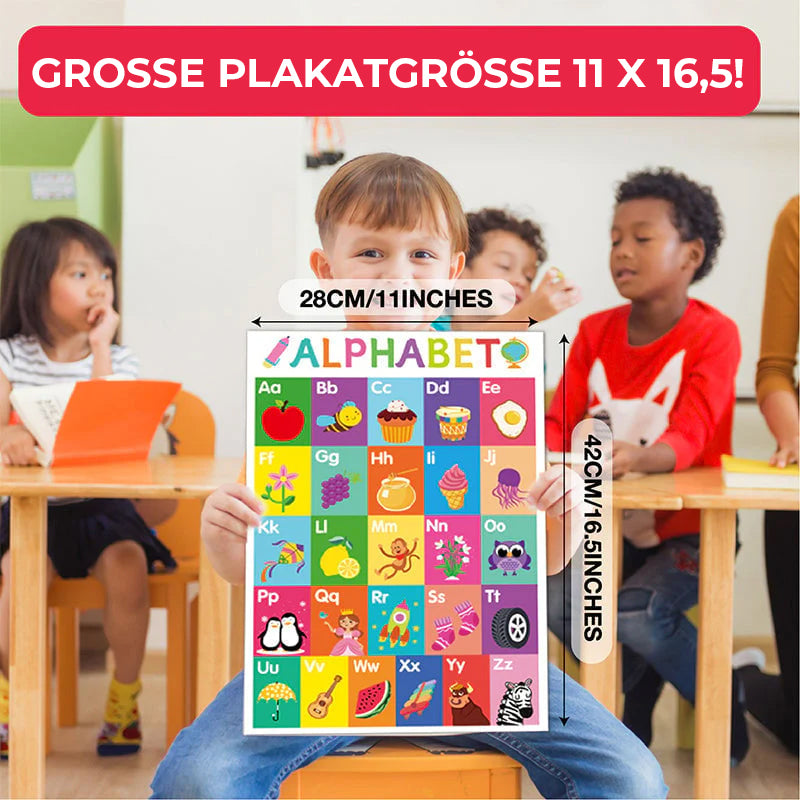 Bunte pädagogische Poster (18 Stück/Set)