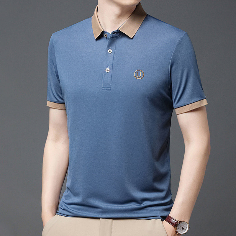 Business-Casual Besticktes Poloshirt