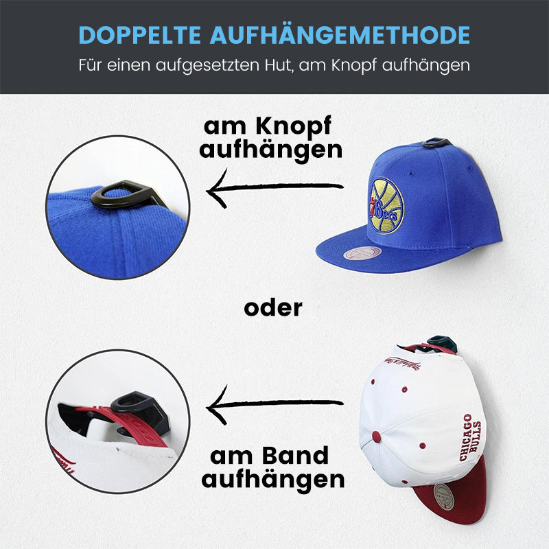 Selbstklebende Baseballkappen-Haken (8 stk.)