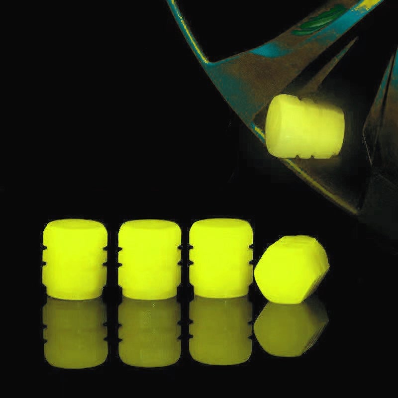 🌟Universelle fluoreszierende Reifenventilkappen