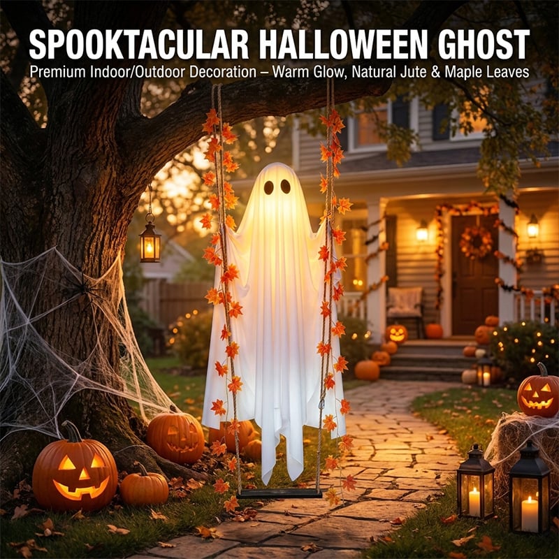 LED-beleuchtete schwingende Halloween-Geisterdekoration