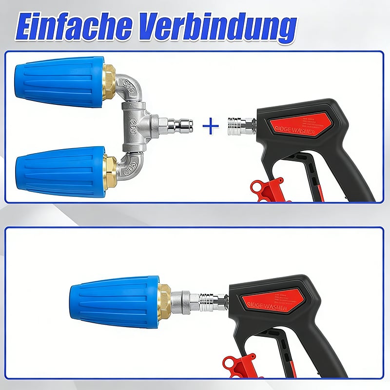 Dreifach-/Doppel-Turbo-Düse für Hochdruckreiniger