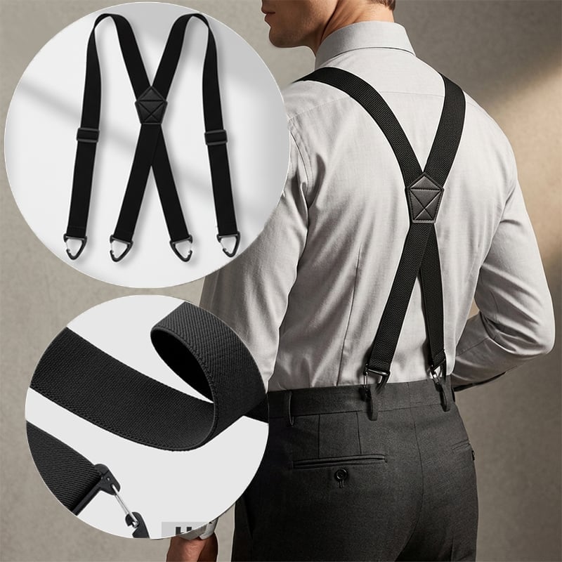 Hosenträger für Herren mit 4 Clips