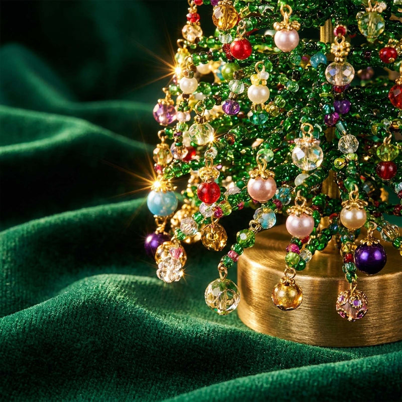 DIY-Bastelset für perlenbesetzten Weihnachtsbaumschmuck