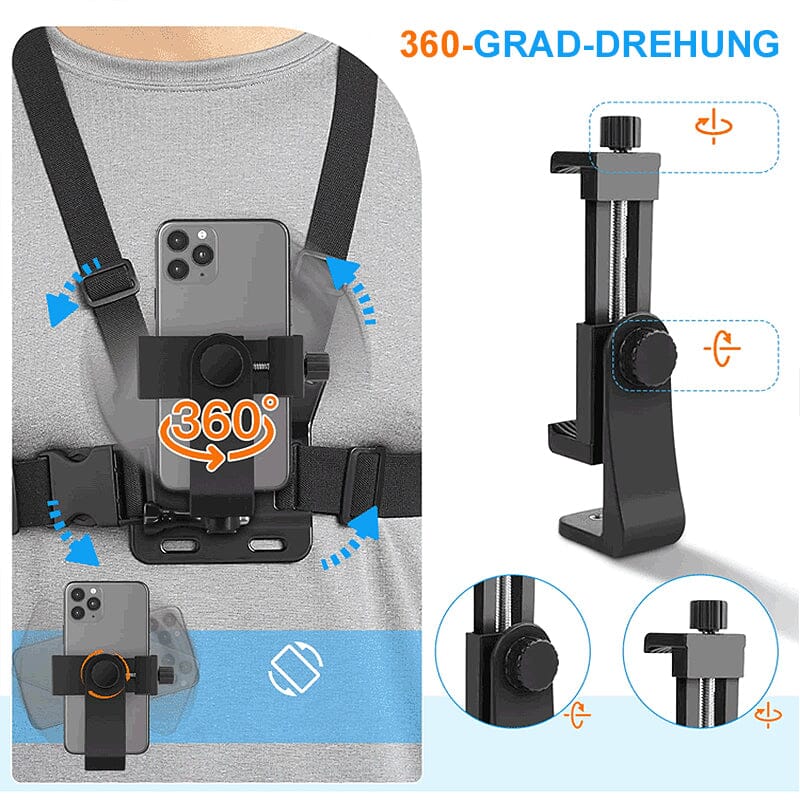 Gurt zur Brustbefestigung Handyhalter