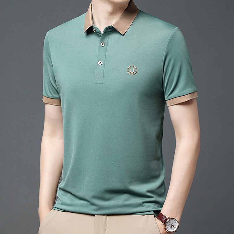 Business-Casual Besticktes Poloshirt