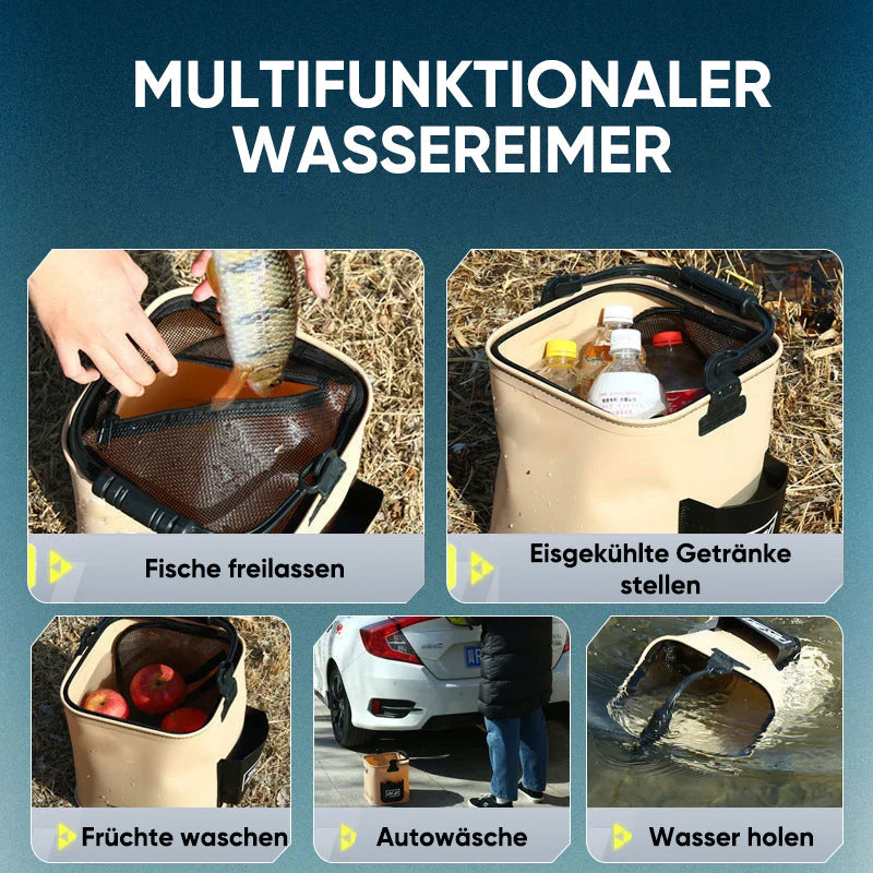 Multifunktionaler faltbarer Fischeimer