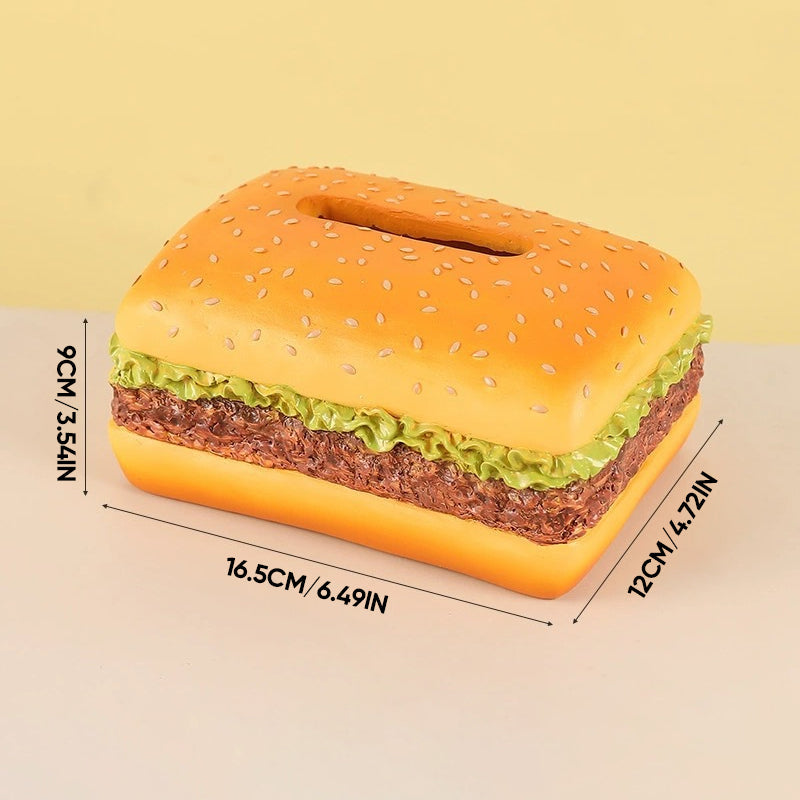 Charmante Taschentuchbox „Burger“