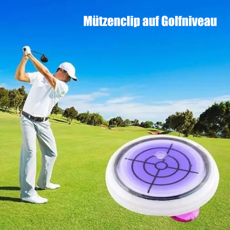 Runder Golf-Cap-Clip mit Wasserwaagenfunktion