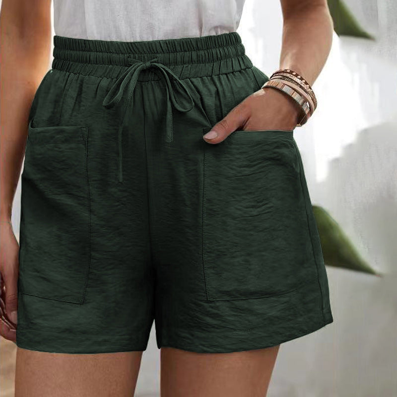 Solide lockere lässige kurze Hose mit zwei Taschen
