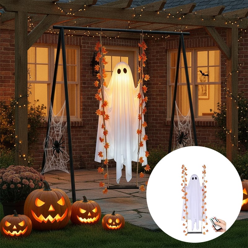 LED-beleuchtete schwingende Halloween-Geisterdekoration