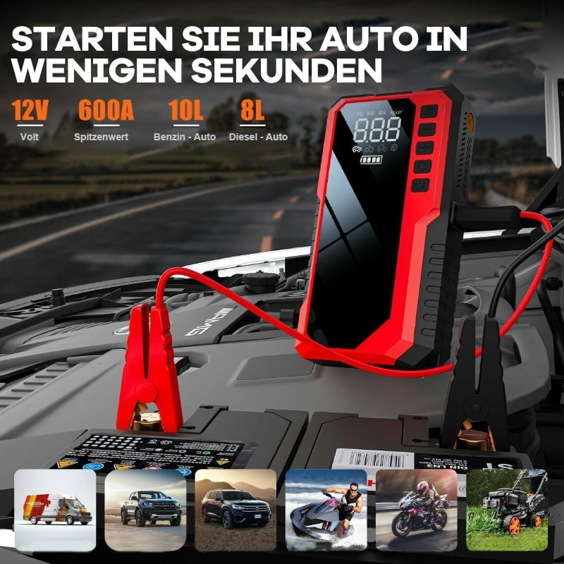 3-in-1 Notstart- & Kompressor-System