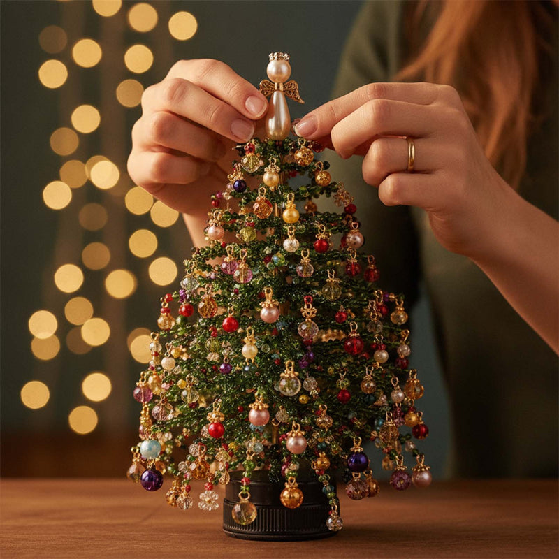 DIY-Bastelset für perlenbesetzten Weihnachtsbaumschmuck