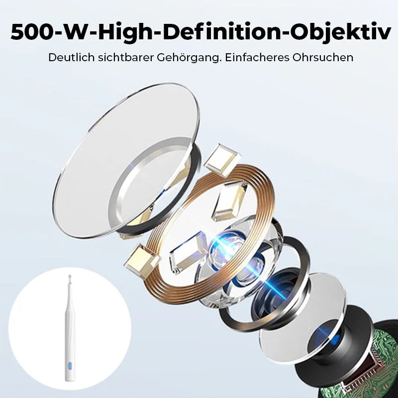 Ohrschmalz-Entfernungsset mit HD-Kamera