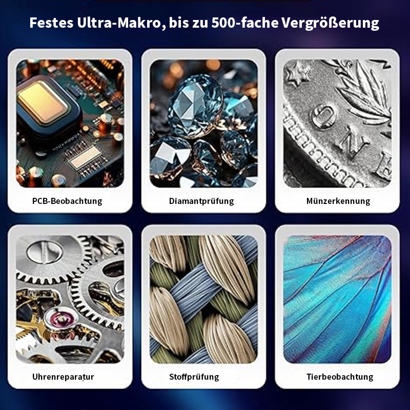 Handdigitalmikroskop. Tragbares Taschenmikroskop