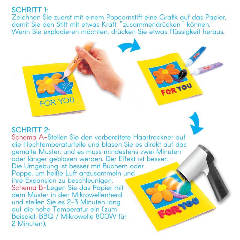 Magischer Popcornstift 3D Aquarellstift (6 Stück/Satz)