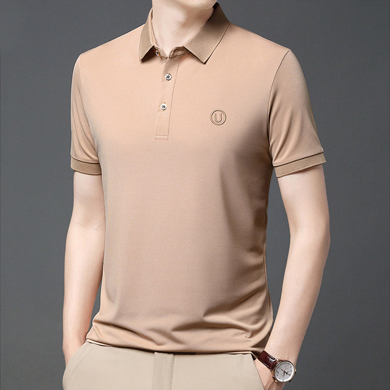 Business-Casual Besticktes Poloshirt